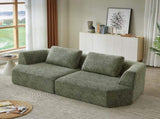 Oversized 3 Seater Compressed Sofa with Chenille Fabric, No Assembly, Space-Saving for Living Room, W2339P352930