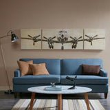 Triptych 3-piece Canvas Wall Art Set B03596402