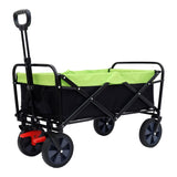 150L Collapsible Wagon Cart Foldable, Utility Garden Wagon with 360lbs Weight Capacity, Heavy Duty W321P269221