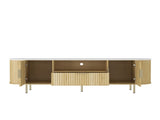 Lving Room Floor-standing TV Cabinet with 16 Color LEDs, Entertainment Center with Storage Doors, TV 57658410