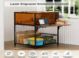 Laser Engraver Enclosure Cabinet with Exhaust Fan 6000RPM for Most Laser Cutter, Storage & Foldable 51289957