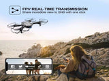 4DRC V20 RC Drone WIFI FPV 6K HD Dual Camera Gesture Photo Quadcopter 2 Battery,Suitable for 78017517