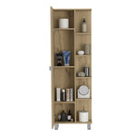 ZUN Los Angeles Linen Cabinet, Five Shelves, One Cabinet, Divisions B128P148932