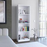 ZUN White Tier Storage Shelves Bookcase B062P175156