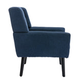 Modern Soft Linen Material Ergonomics Accent Chair Living Room Chair Bedroom Chair Home Chair With W67634083
