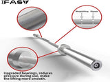 Barbell Bar Plates 4Ft Solid Iron Fitness Weightlifting 27331842