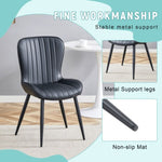 ZUN The Black Minimalist Ergonomic Dining Chair Comes In A Pack of 4, With A Comfortable Design Of W1151P277172