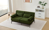 Modern Loveseat Sofa 59" Sofa Couch 2-Seater Sofa with Flexible USB Ports , Unique Cylindrical N719P290584F