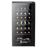 ZUN Dual Zone Wine and Beverage Refridgerator, 28 Bottle Wine Fridge with Independent Temperature 97057086