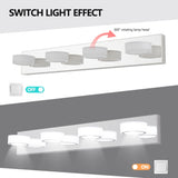 LED Modern Chrome 4-Light Vanity Lights Fixtures Over Mirror Bath Wall Lighting W1340P206814