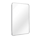 24x36 Inch Silver Metal Framed Rectangular Bathrrom Mirror for Wall. W2203P302742