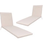 ZUN 2PCS Set Outdoor Lounge Chair Cushion Replacement Patio Funiture Seat Cushion Chaise Lounge W2911P207024