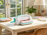 White Manual Die Cutting & Embossing Machine, 9 Inch Opening Portable Scrapbooking Machine with Full 22736772