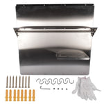 ZUN Range with Shelf 29.5 x 29.5 Inch Range Hood Wall Shield for Range Hood Stainless 30553584