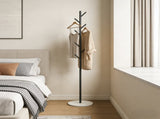 Clothing Rack, Golden Metal Freestanding Heavy Duty Clothes Rack with Marble Base, Multipurpose 83206182