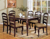 Transitional Contemporary Dark Walnut Finish Set of 2pc Dining Chairs Solid wood Kitchen Dining Room B011P143323