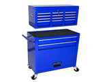 High Capacity Rolling Tool Chest with Wheels and Drawers, 8-Drawer Tool Storage Cabinet--BLUE-Does 57463151