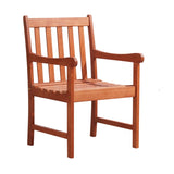 Aina Tropical Reddish Brown Wood Patio Armchair B093121214
