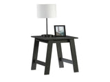 Small Square Wood Side Table, Black Finish 16459902
