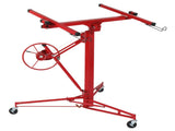 11FT Drywall Lifter Panel Hoist Jack Rolling Caster Construction Lockable 150lbs 15715007