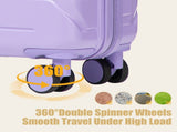 20 Inch ABS Hard Shell Travel Checked Luggage - Scratch Resistant Surface Four Multi-Directional W2787P500236