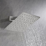 8 Inch High Pressure Rain Shower Head, 304 Stainless Steel Square Shower Head with Self-Cleaning 62357918