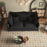 90.55" Modern Comfy Upholstered Sofa Cloud Couch, Deep Seat Couches with Multiple Large Soft W1885P234641
