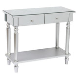 ZUN Two Drawers With Shelf Mirror Table Dressing Table Console Table 28984500