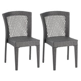 FARLEY STACKING SIDECHAIR,Set of 2,KD,GREY N762P234585E