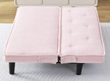 This 66-inch corduroy sofa bed flexibly adapt to the living room, apartment and bedroom, and it W3371P311451