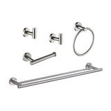 5 Piece Bathroom Towel Rack Set Wall Mount W928P198321
