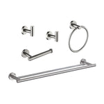 ZUN 5 Piece Bathroom Towel Rack Set Wall Mount W928P198321