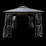 ZUN 10x10 Outdoor Patio Gazebo Canopy Tent With Ventilated Double Roof And Mosquito net W41940785