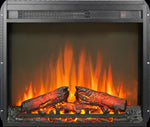 ZUN 23 inch electric fireplace insert, ultra thin heater log set & realistic flame, remote control W1769P164927