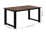 110cm Decent High Strength Wooden Computer Desk Oak 61382004