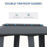 13ft x 13ft Patio Gazebo-Gray-AS 89770979