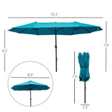 Outdoor beach umbrella/Double-Sided Market Umbrella 07431949