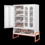 Modern minimalist double door shoe with adjustable mesh doors and high foot hollow storage W1247P257581