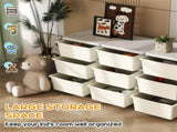 29.5" 3-Tier Kids Storage Unit Dresser Tower with 9 Drawers 32859265