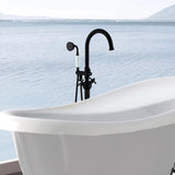 Freestanding Bathtub Faucet with Hand Shower W1533125099