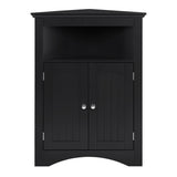 ZUN sideboard cabinet,corner cabinet,Bathroom Floor Corner Cabinet with Doors and Shelves, Kitchen, W1781108581