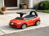Red Toddler Foot-to-Floor Ride-On Push Car Sliding Walking Toy with Working Horn, Music, Headlights 33456278