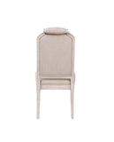 ZUN ACME Wynsor Side Chair , Fabric & Antique Champagne 67532