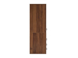 Tall Kitchen Pantry Cabinet with Glass Doors, 2 Drawers, Freestanding Storage Organizer for Kitchen, W331P533616