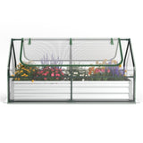 ZUN Mini garden bed Silver 07307019