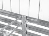 Raised Garden Bed,71" x 36" x 23", Silver 61034420