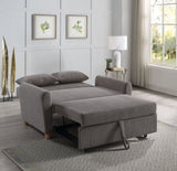 Justine 54" Brown Corduroy Convertible Sleeper Loveseat B061P160678