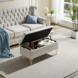 Upholstered storage rectangular bench for Entryway Bench,Bedroom end of Bed bench foot of the W2082P176730