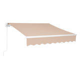 98.4"D x 117"W x 59"H retractable awning Khaki 68786834