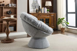 Oversized Swivel Accent Chair, 360 Swivel Barrel Chair, Papasan Chair for Living Room Bedroom W1752P172290